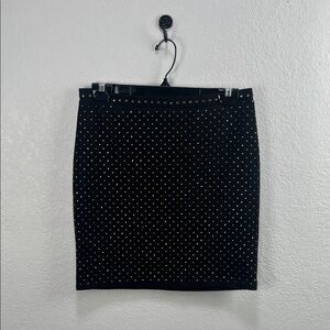 FOREVER 21 LADIES BLACK STRETCH MINI-PENCIL SKIRT Sz L SPAN-CUTE TC0417 Party